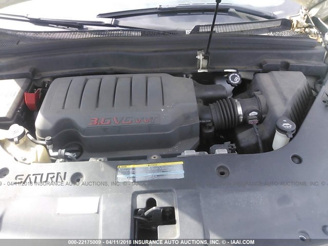 5GZEV33737J106205 - 2007 SATURN OUTLOOK SPECIAL თეთრი ფოტო 10