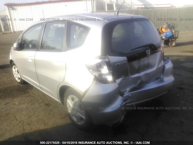 JHMGE8H32CS003602 - 2012 HONDA FIT SILVER photo 3