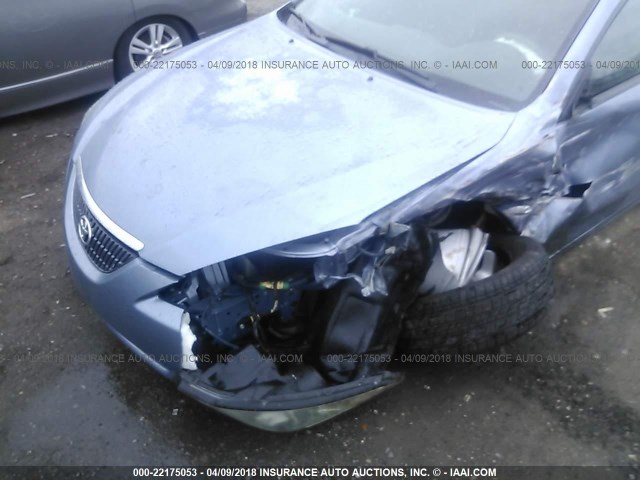 4T1CA38P46U080039 - 2006 TOYOTA CAMRY SOLARA SE/SLE BLUE photo 6