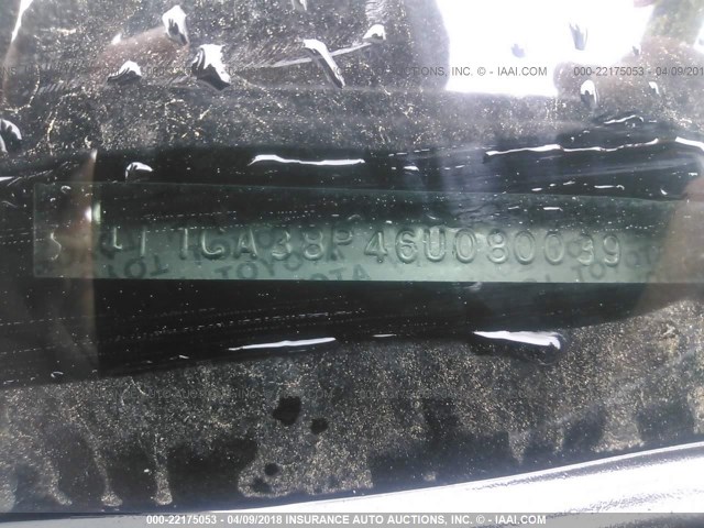 4T1CA38P46U080039 - 2006 TOYOTA CAMRY SOLARA SE/SLE ლურჯი ფოტო 9