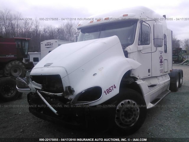 1FUJA6CK97LZ18574 - 2007 FREIGHTLINER CONVENTIONAL COLUMBIA WHITE photo 2