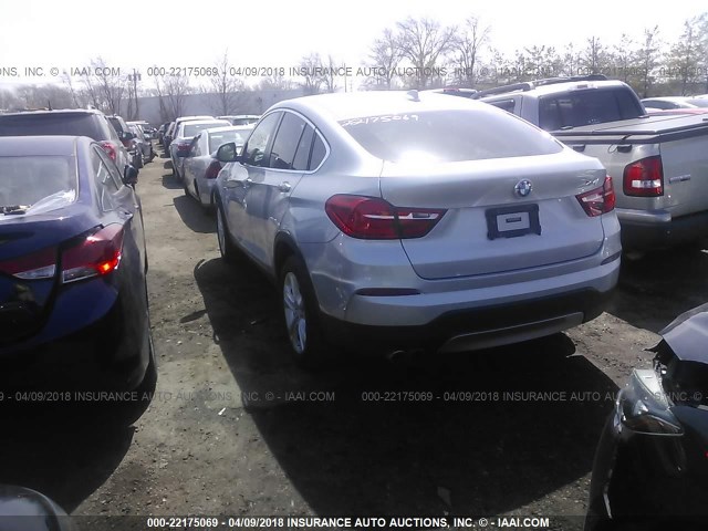 5UXXW3C50F0M89156 - 2015 BMW X4 XDRIVE28I فضي صورة 3