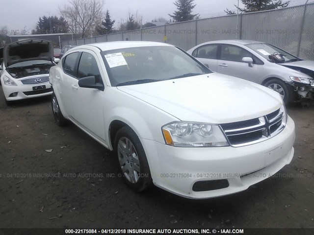 1B3BD4FB2BN509642 - 2011 DODGE AVENGER EXPRESS WHITE photo 1