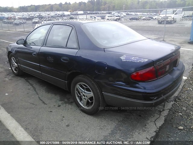 2G4WF551121268081 - 2002 BUICK REGAL GS Dark Blue photo 3