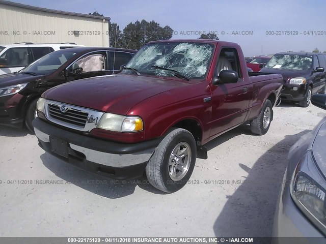 4F4YR12C4XTM24741 - 1999 MAZDA B2500 RED photo 2