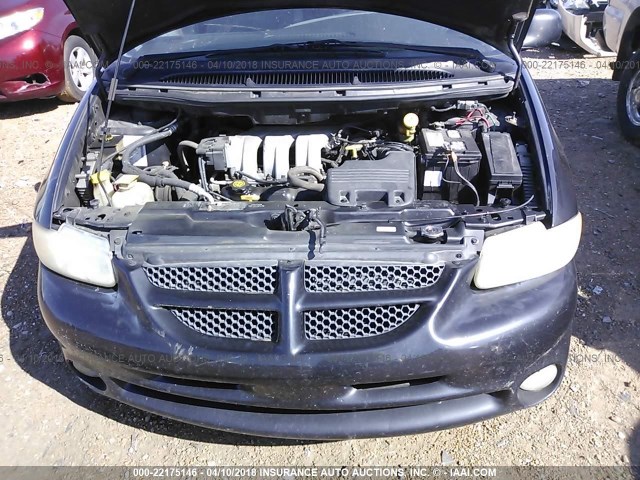 1B4GP45G4YB592586 - 2000 DODGE CARAVAN SE/SPORT GRAY photo 10