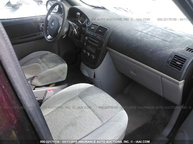 1GNDV23128D188454 - 2008 CHEVROLET UPLANDER LS 勃艮第红 照片 5