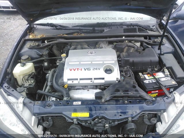 4T1BF32K14U082046 - 2004 TOYOTA CAMRY LE/XLE/SE მუქი ლურჯი ფოტო 10