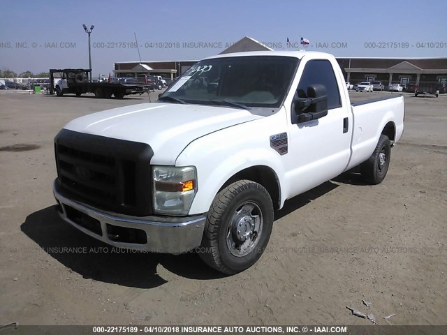 1FTSF20R58EA32720 - 2008 FORD F250 SUPER DUTY WHITE photo 2