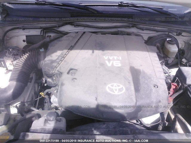 5TEJU62N97Z458733 - 2007 TOYOTA TACOMA DOUBLE CAB PRERUNNER WHITE photo 10