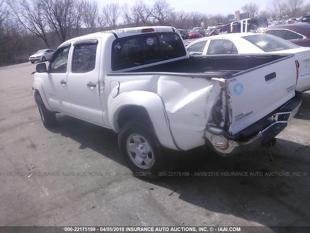 5TEJU62N97Z458733 - 2007 TOYOTA TACOMA DOUBLE CAB PRERUNNER WHITE photo 3