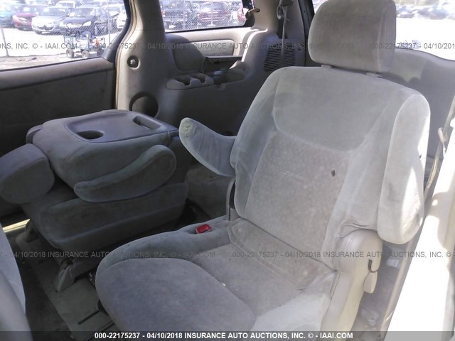 5TDZA23C05S300888 - 2005 TOYOTA SIENNA CE/LE BLUE photo 8