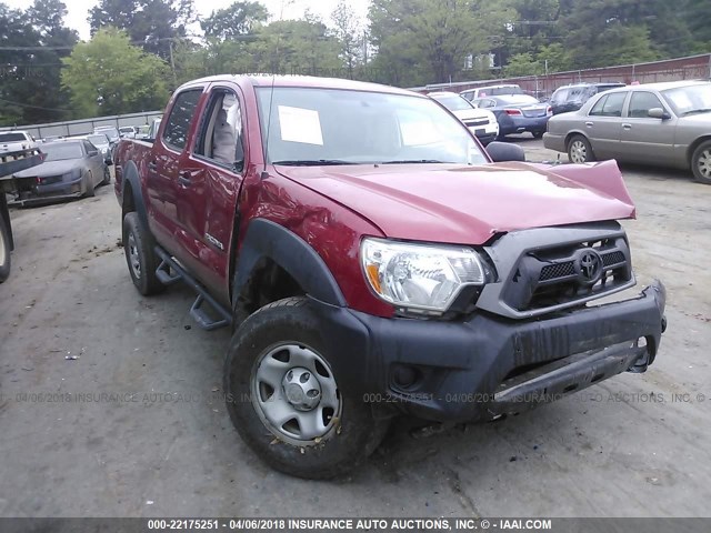 5TFJX4GNXFX038411 - 2015 TOYOTA TACOMA DOUBLE CAB PRERUNNER RED photo 1