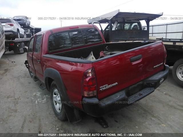 5TFJX4GNXFX038411 - 2015 TOYOTA TACOMA DOUBLE CAB PRERUNNER RED photo 3