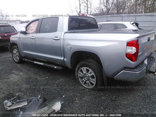 5TFAY5F11EX340783 - 2014 TOYOTA TUNDRA CREWMAX PLATINUM SILVER photo 3