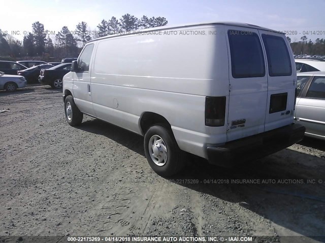 1FTNE2EL1DDA88254 - 2013 FORD ECONOLINE E250 VAN WHITE photo 3