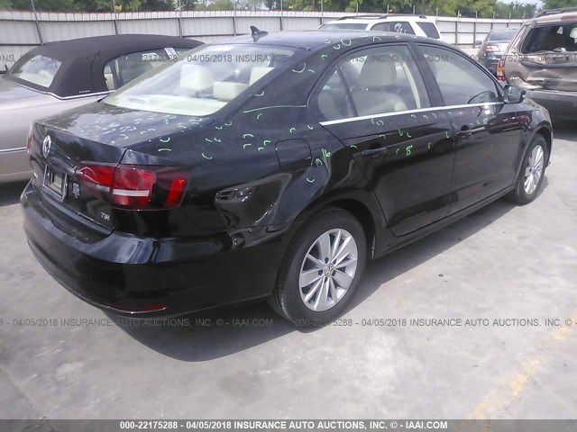 3VWD67AJ8GM363845 - 2016 VOLKSWAGEN JETTA SE BLACK photo 4