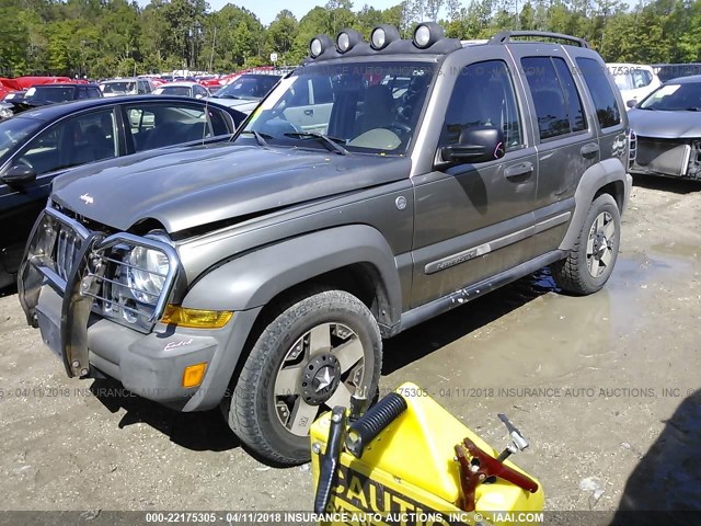 1J4GL48K36W217965 - 2006 JEEP LIBERTY SPORT Champagne photo 2