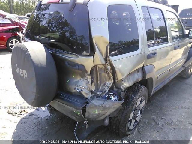 1J4GL48K36W217965 - 2006 JEEP LIBERTY SPORT 香槟色 照片 6