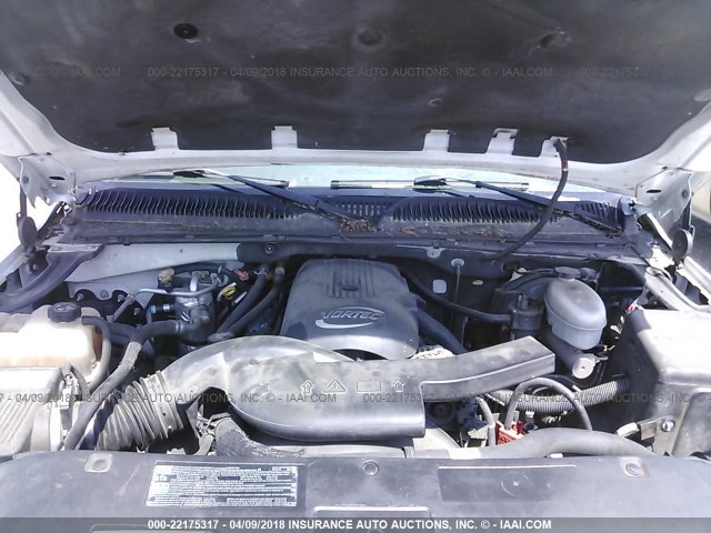 1GNEC13Z53J226344 - 2003 CHEVROLET TAHOE C1500 WHITE photo 10