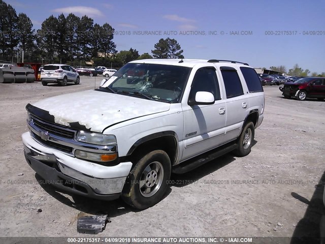 1GNEC13Z53J226344 - 2003 CHEVROLET TAHOE C1500 WHITE photo 2