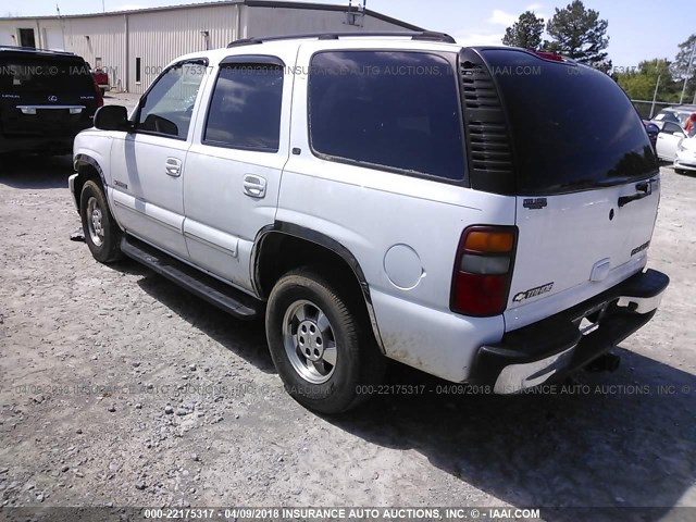 1GNEC13Z53J226344 - 2003 CHEVROLET TAHOE C1500 WHITE photo 3