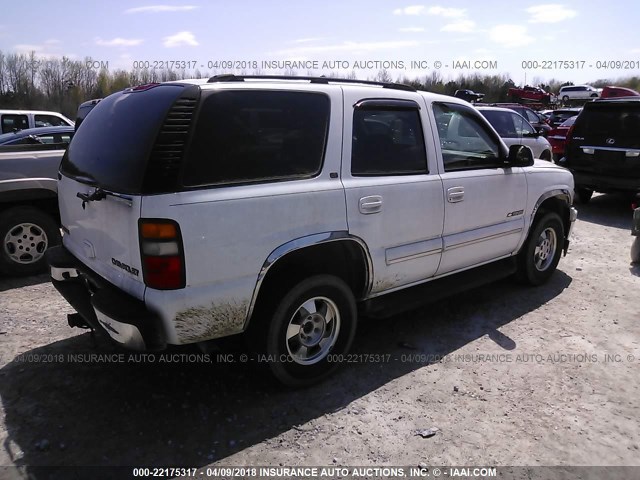 1GNEC13Z53J226344 - 2003 CHEVROLET TAHOE C1500 WHITE photo 4