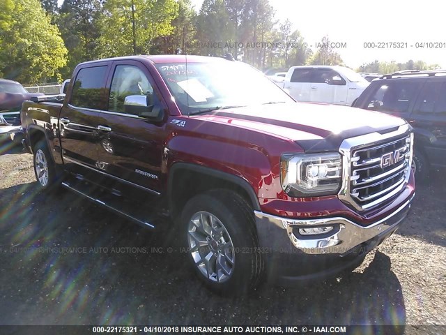 3GTU2NEC8JG162404 - 2018 GMC SIERRA K1500 SLT RED photo 1