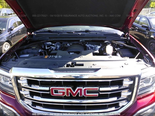 3GTU2NEC8JG162404 - 2018 GMC SIERRA K1500 SLT RED photo 10