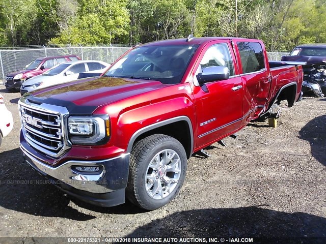 3GTU2NEC8JG162404 - 2018 GMC SIERRA K1500 SLT RED photo 2