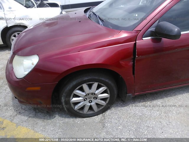 1C3CC4FBXAN105531 - 2010 CHRYSLER SEBRING TOURING RED photo 6