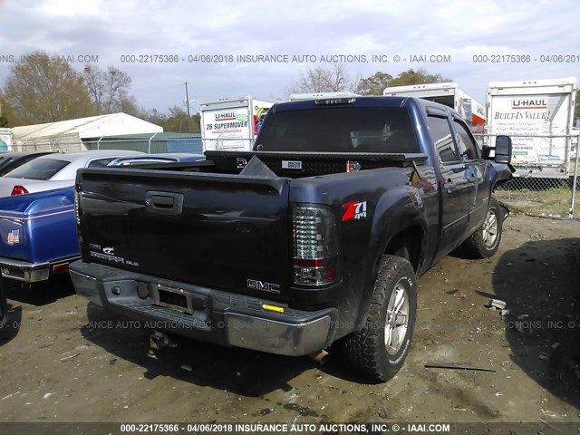 3GTRKVE30AG169496 - 2010 GMC SIERRA K1500 SLE BLUE photo 4