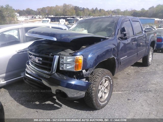 3GTRKVE30AG169496 - 2010 GMC SIERRA K1500 SLE BLUE photo 6