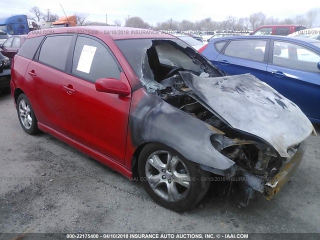 2T1KR32E13C067919 - 2003 TOYOTA COROLLA MATRIX XR RED photo 1