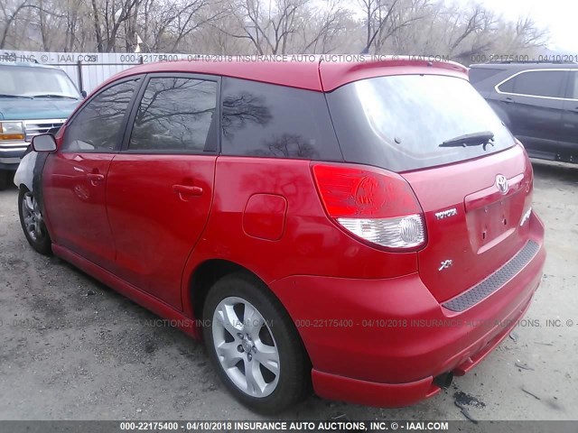 2T1KR32E13C067919 - 2003 TOYOTA COROLLA MATRIX XR RED photo 3