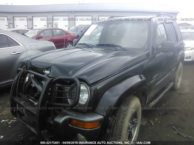 1J4GL48K74W315135 - 2004 JEEP LIBERTY SPORT 黑色 照片 2