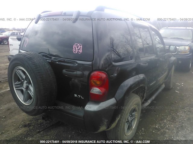 1J4GL48K74W315135 - 2004 JEEP LIBERTY SPORT 黑色 照片 4