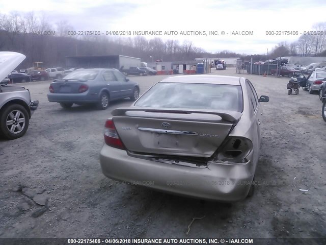 4T1BE32K22U072724 - 2002 TOYOTA CAMRY LE/XLE/SE 香槟色 照片 6