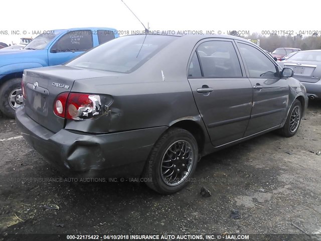 1NXBR32E15Z466539 - 2005 TOYOTA COROLLA CE/LE/S GRAY photo 4