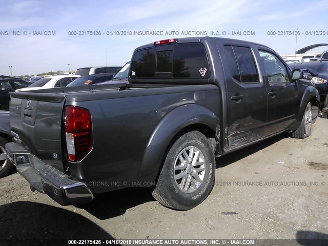 1N6AD0ER3GN722377 - 2016 NISSAN FRONTIER S/SV/SL/PRO-4X GRAY photo 4