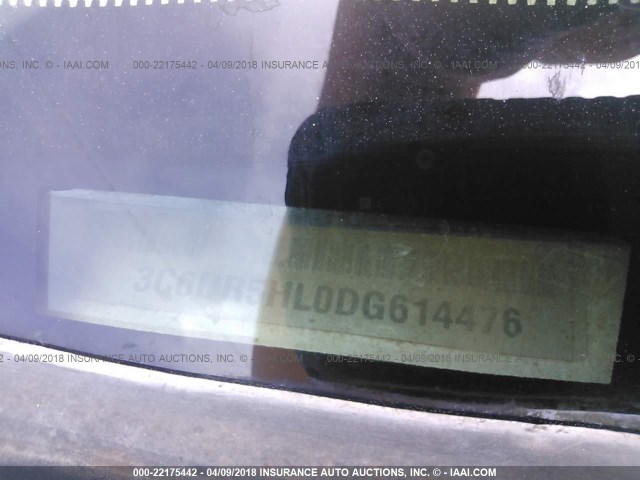 3C6UR5HL0DG614476 - 2013 RAM 2500 ST WHITE photo 9