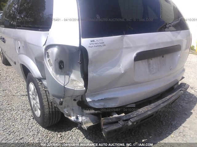 1D4GP24R25B113056 - 2005 DODGE GRAND CARAVAN SE SILVER photo 6