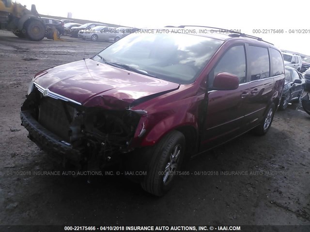 2A8HR54P88R759860 - 2008 CHRYSLER TOWN & COUNTRY TOURING RED photo 2
