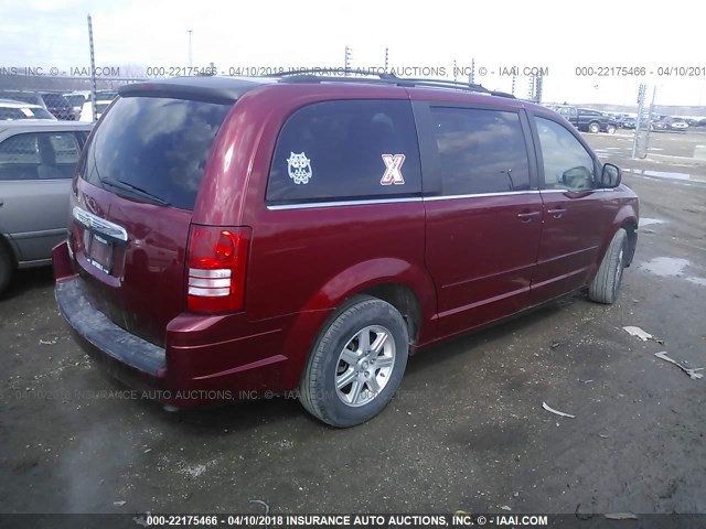 2A8HR54P88R759860 - 2008 CHRYSLER TOWN & COUNTRY TOURING RED photo 4
