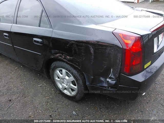 1G6DP577660104551 - 2006 CADILLAC CTS HI FEATURE V6 BLACK photo 6