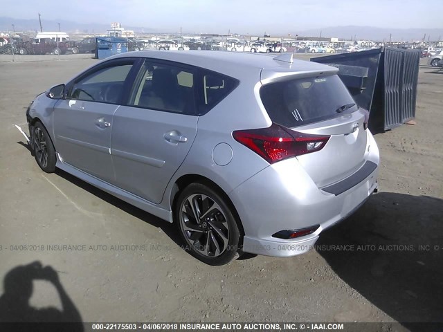 JTNKARJE1GJ513214 - 2016 TOYOTA SCION IM SILVER photo 3