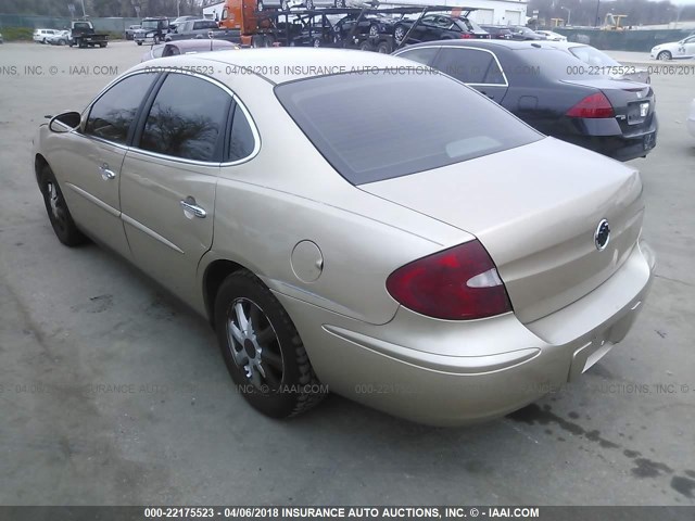 2G4WC532851337258 - 2005 BUICK LACROSSE CX GOLD photo 3