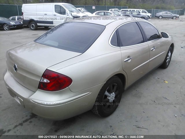 2G4WC532851337258 - 2005 BUICK LACROSSE CX GOLD photo 4