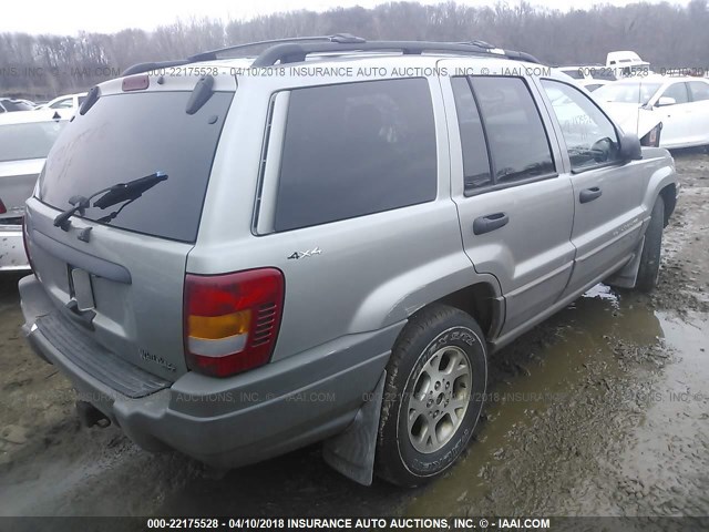 1J4GW48S9YC105795 - 2000 JEEP GRAND CHEROKEE LAREDO BROWN photo 4