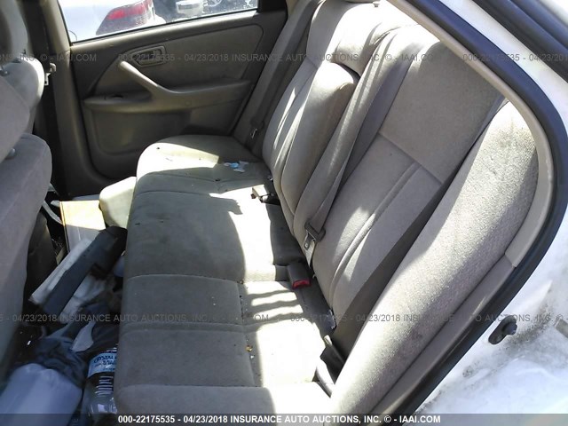 4T1BG22K31U852606 - 2001 TOYOTA CAMRY CE/LE/XLE 白色 照片 8